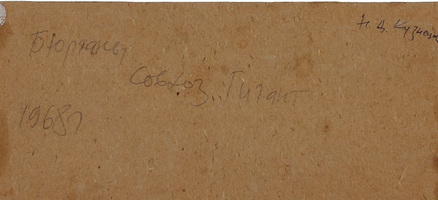 Кузнецов Николай Дмитриевич. Деревня Бюрганы. Совхоз «Гигант» 